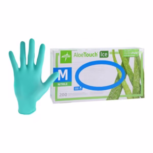 Aloetouch® Ice™ Nitrile Exam Glove, Small, Green