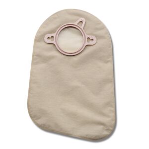 New Image™ Two-Piece Closed End Transparent Filtered Ostomy Pouch, 9 Inch Length, 2¼ Inch Flange