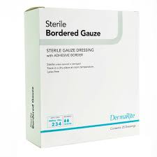 DermaRite® Adhesive Dressing, 4 x 4 Inch, White