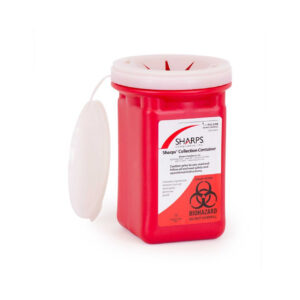 Sharps Recovery System™ Mailback Sharps Collector, 1 Quart, 4½ x 4½ x 7 Inch