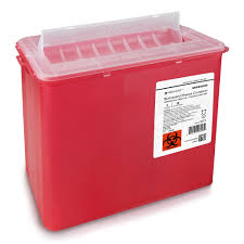 McKesson Prevent® Red Sharps Container, 1-1/4 Gallon, 10-3/4 x 10-1/2 x 4-3/4 Inch