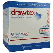 Drawtex® Hydroconductive Wound Dressing, 3/8 x 18 Inch