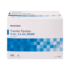 McKesson Transfer Pipette, 7.5 mL, 3 mL Draw Volume