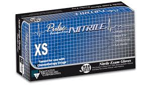 Pulse® Nitrile Exam Glove, Extra Small, Aqua Blue