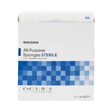 McKesson Sterile Nonwoven Sponge, 4 x 4 Inch