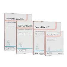 DermaFilm® Thin with Border Hydrocolloid Dressing, 6 x 6 Inch